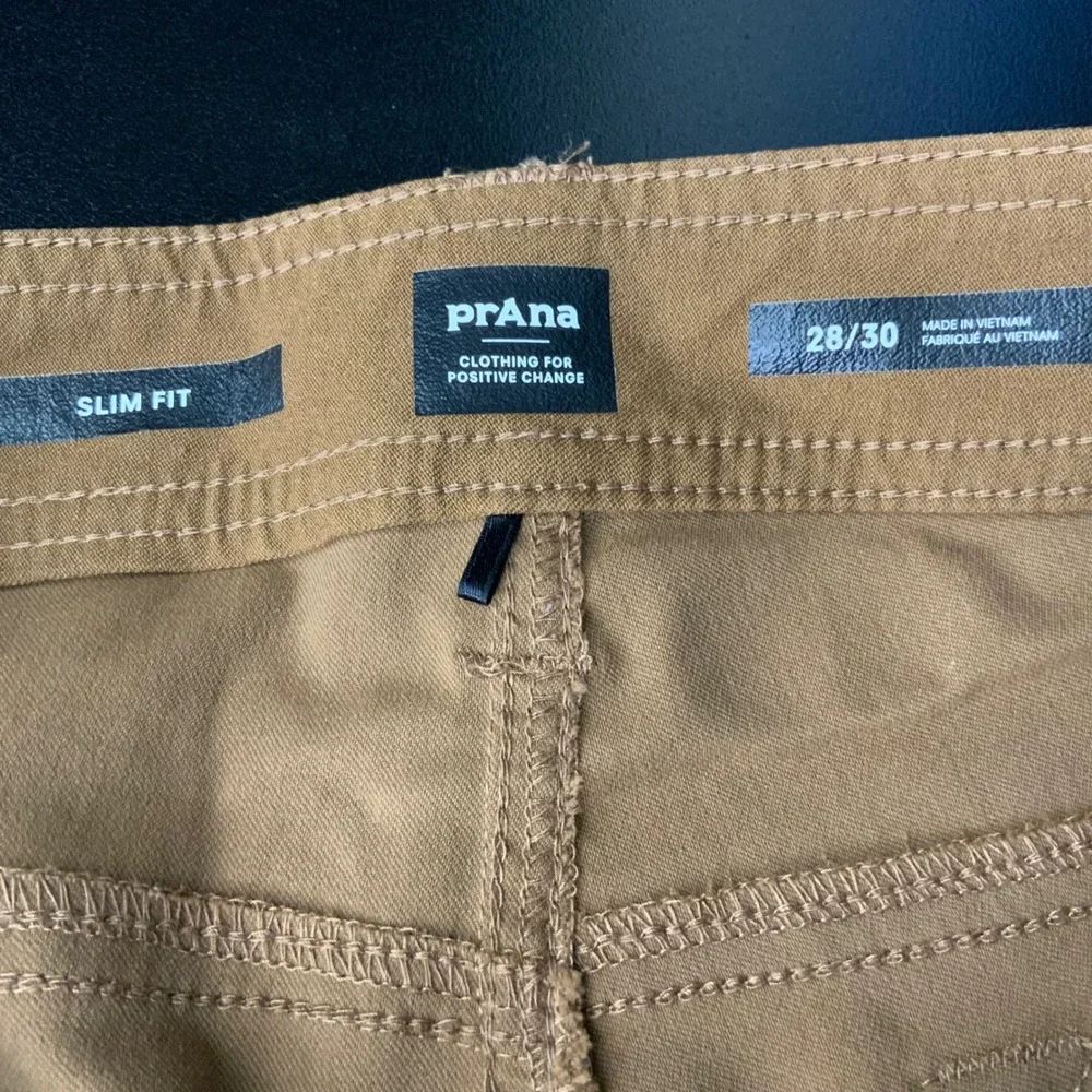 Prana Brion Slim Fit Pants Mens 28x30 Brown ReZion Stretch Hiking Travel Casual